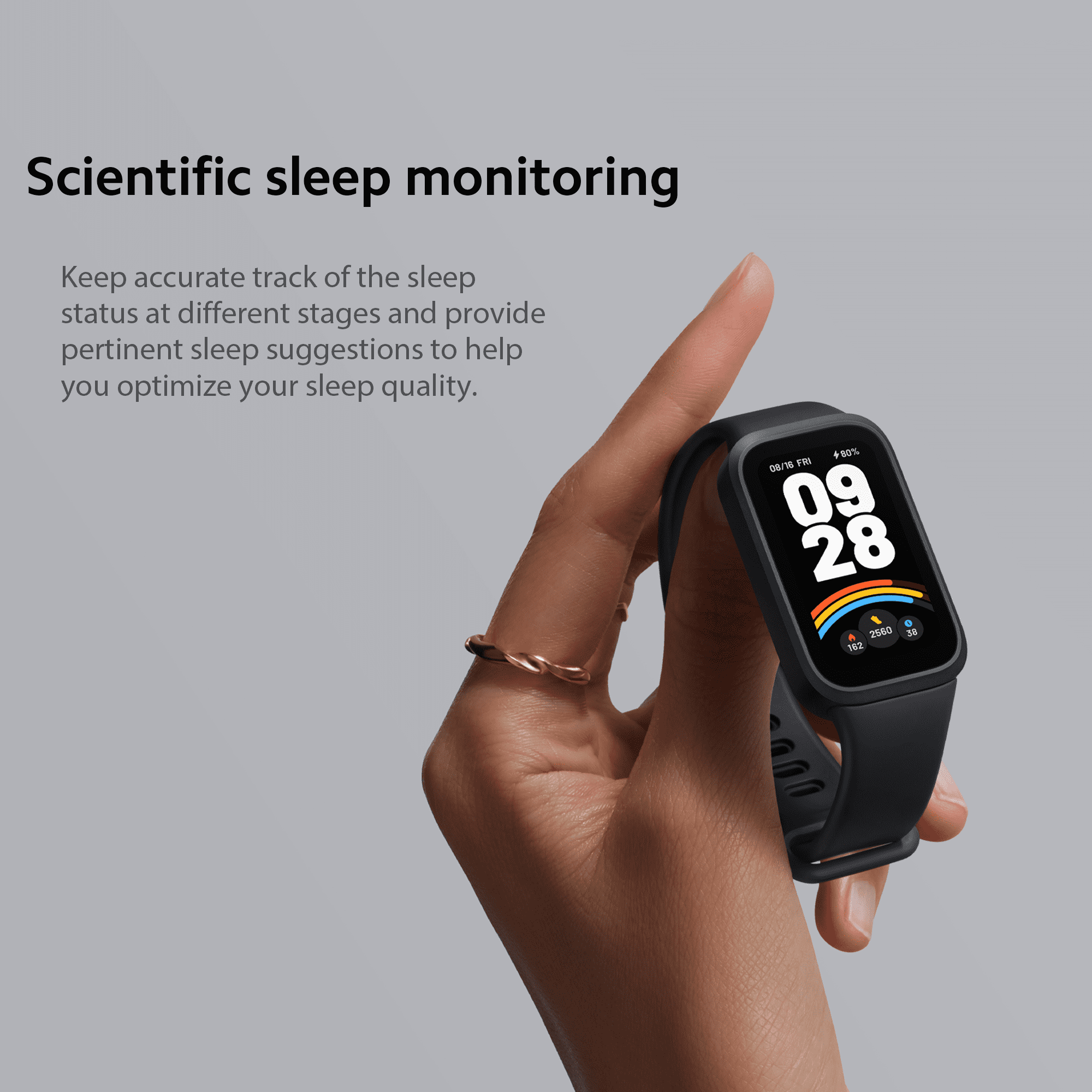 Xiaomi Smart Watch Fitness Tracker,  1.47'' TFT Display, 21-Day Battery Life, 50 Fitness Modes, 50m Water Resistant, Smart Band 9 active, Cheese white