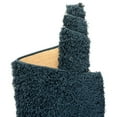 thumbnail image 6 of Unique Loom Solace Comfort Solid Shag Rug ,Runner,2' 6" x 13' 1" Sapphire Blue Shag Solid Bathroom Hallway Mud Room, 6 of 6