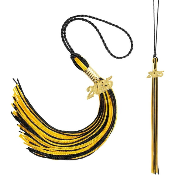 Barhoo Gold 2025 Tassel on Sale 2025 Tassel Graduation Tassels for Graduation Cap 2025 Tassel Cap Decorations with Gold Charms Memorial Graduate Hat Ceremonies Accessories for Class of School G