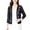 Black, variant on Joernso Women Lace Cardigan Open Front 3/4 Sleeves Flower Pattern Solid Color Sheer Sun Protection Breathable Ladies Summer Short Top Cover Up Streetwear