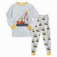 thumbnail image 3 of TOWED22 Toddler Pajamas Boys Girls Baby Pjs Sets Kids Long-Sleeve Snug fit Sleepwear 3 6 9 12 18 24 Months 2 3 4 5 6 7 8 9 Years(Yellow,5-6 Y), 3 of 9