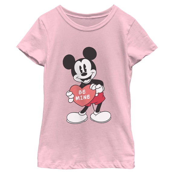 Girls Mickey & Friends Be Mine Sign T Shirt