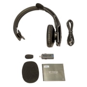 BlueParrott B450-XT Wireless Bluetooth Mono Headset with 96% Noise Cancellation Microphone & Padded Headband, Black