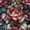 Color 3, variant on Vintage Peel and Stick Wallpaper Stained Glass Rose Design Emerald Green 23.6in x 9.8ft Self Adhesive Contact Paper Removable