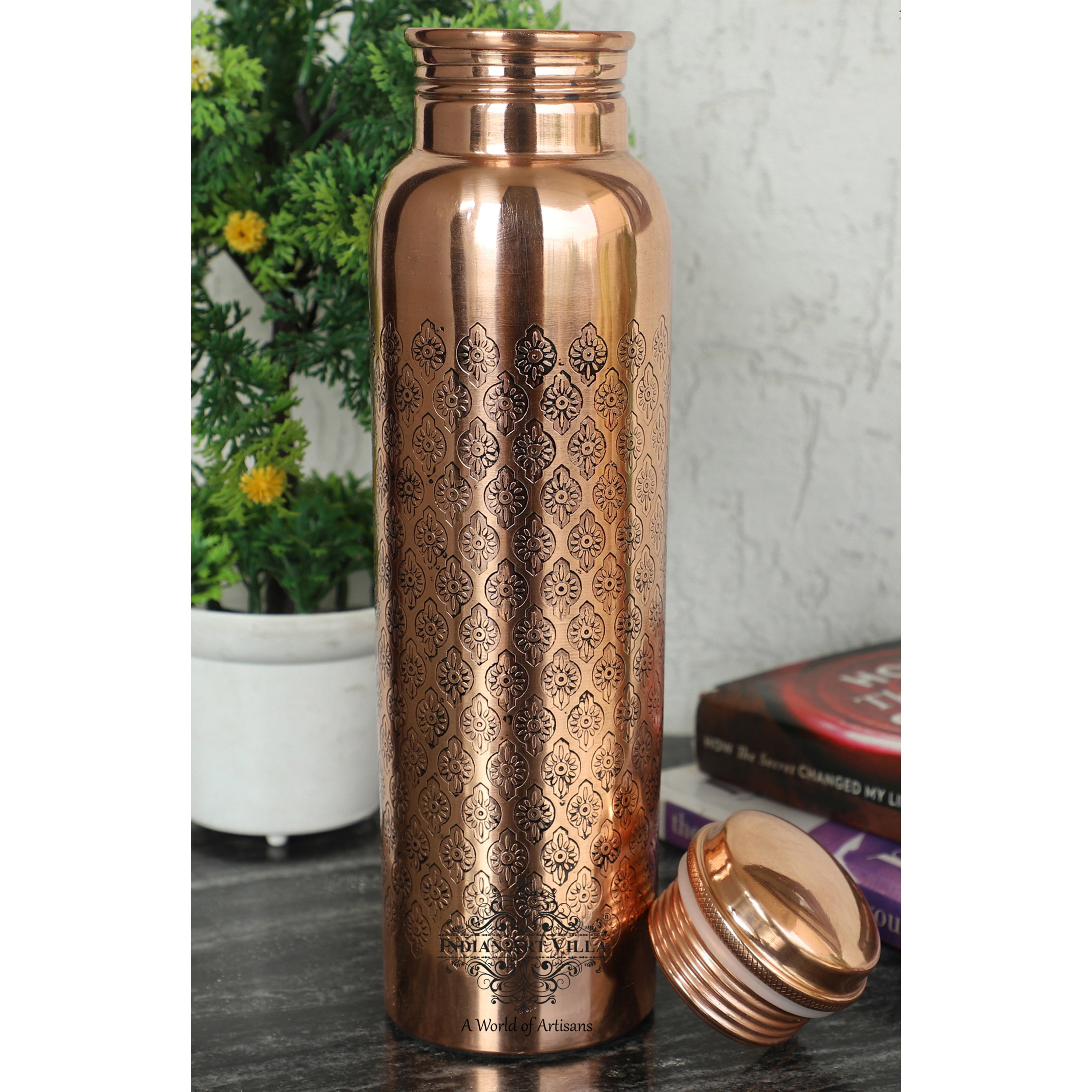 Stylish Insulated Water Bottle In India, Brushed Gold