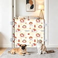 thumbnail image 7 of Retractable Dog Gate No Drilling Screen Cat Mesh Gate Door for House Doorways Stairs Safety 43 x 30 Inches Large Pets Easy Install Portable Adjustable with 6 Hanging Hooks Indoor Door - Cute Cartoon, 7 of 7