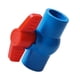 thumbnail image 3 of Válvula de bola de PVC con manija en T roja, válvula de cierre de agua, accesorio de tubería, accesorios de plomería azul 25mm, 3 of 9