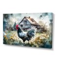 thumbnail image 2 of Designart "Rooster On A Farm II" Animals Chicken Wall Art Living Room, 2 of 5