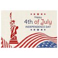 thumbnail image 3 of Lksixu 4th of July Patriotic Placemats, 13x16.5 inch Linen Stars and Stripes American Flag Pattern Place Mats, Memorial Independence Day Table Mats Kitchen Dining Table Decorations for Party, 3 of 4