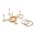 thumbnail image 2 of Demdaco Fling It and Ring It Brown 16 x 16 Wood and Jute Rope Ring Toss Game Set, 2 of 3