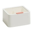 thumbnail image 2 of WWG Makeup Organizer Storage Box with Lid, Double Compartment Dust Proof Desktop Box for Cotton Pads Swabs Lipsticks, 5.71x5.12x3.15 inches, 2 of 6