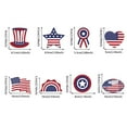 thumbnail image 2 of 8pcs Independence Day Decorations - Patriotic Red White Blue Hanging Ornaments with Hanging Cords for 4th of July Tree, Memorial Day, Labor Day Party Supplies, 2 of 4
