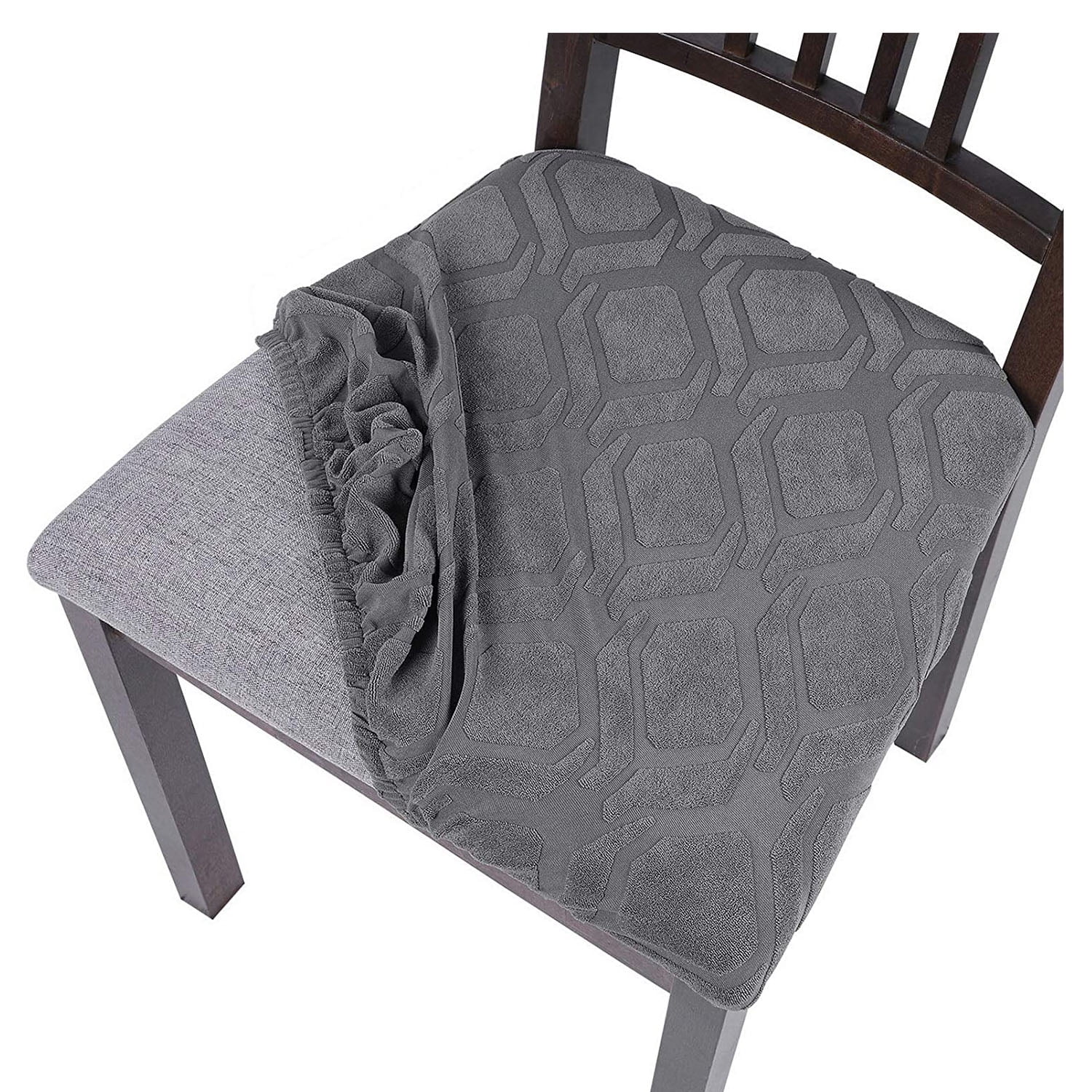 Seat Covers for Dining Chairs, 6 Pack Stretchable Removable Dining Room