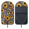 thumbnail image 6 of Chririnla 1 Pack Car Seat Towel Cover Easy Install, Compatible with Van Truck Bucket Seat, Terry Cloth Car Seat Cover Sunflower Zebra Stripe, 6 of 7