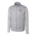 thumbnail image 2 of Men's Cutter & Buck Gray Tacoma Rainiers Stealth Hybrid Quilted Full-Zip Windbreaker Jacket, 2 of 3