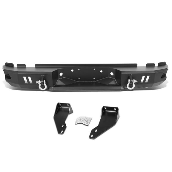 DNA Motoring Rear Step Bumper Face Bar with D-Ring Shackles for 99-16 Ford F250 F350 SD