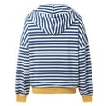 thumbnail image 5 of Womens Zip Up Hoodies Striped Fashion Sweatshirts Long Sleeve Jacket With Pockets 2024 Teen Girls Fashion Clothes Sweatcoat Zip up Sweatshirt Women Zipper Front Hoodies Hooded Sweatshirt Womens Hooded, 5 of 7