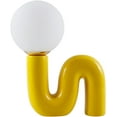 thumbnail image 4 of Livabliss Oyri Modern Accent Table Lamp, 15-inch, Yellow with White Shade, 4 of 5