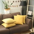 thumbnail image 1 of homeroots home decor 392658 Set of 4 Yellow Textured Pillow Covers, 1 of 1