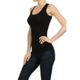 thumbnail image 2 of Lady's Slim Fit Racer Back Tank - Black, 2 of 4