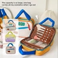 thumbnail image 2 of Sac Cosmétique en Dopamine Sac de Rangement Cosmétique Sac Cosmétique Grande Capacité Couleur Contrastée Mignon Voyage Voyage d'Affaires Sac de Toilette, 2 of 8