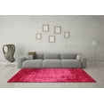 thumbnail image 3 of Ahgly Company Indoor Rectangle Abstract Pink Contemporary Area Rugs, 3' x 5', 3 of 4