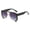 Black Frame Double Gray Piece, variant on Hip Hop Large Rim Sunglasses Unisex UV Protection With Multiple Frame Colors And Styles