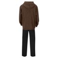 thumbnail image 5 of hotojiny Track Suits for Men 2 Piece Set Full Zip Jacket Workout Hooded Sweatshirt Casual Active Loose Fit Pants Matching Sweatsuit(Brown,XX-Large), 5 of 7