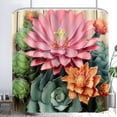 thumbnail image 2 of Durable Waterproof Polyester Shower Curtain Odorless Perfect for Your Bathroom Decor 72x72inch, 2 of 5