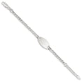 thumbnail image 2 of Sterling Silver Baby ID Bracelet (Weight: 3.96 Grams, Length: 6 Inches), 2 of 3