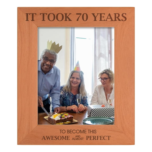 ThisWear Birthday Gifts For All Sentimental Photo Frame Took 70 Years Become Awesome Almost Perfect Wood Engraved 8x10 Portrait Picture Frame