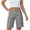 ADE32-Gray, variant on Cargo Shorts Women Button Down Knee Length Bermuda Shorts Pockets Summer Casual High Waisted Short Pants Pink L