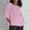 01 Pink, variant on Weiqiqre Womens Spring Tops Long Sleeve Plus Size Tops Gauze Split Side Casual Dressy Blouses Crew Neck Loose Tunic Tops