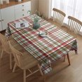 Green Tablecloth Pattern Red and Green Checkered Pattern Waterproof Tablecloth, Rectangular ...