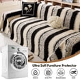 thumbnail image 5 of TOPCHANCES Sofa Slipcovers, Couch Throws Blanket for 3 4 Seats Sofa, Sectional Couch Covers for L Shaped Couch (71"x 150", Black), 5 of 8