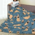 thumbnail image 6 of Pofeuu French Bulldog Yoga Print Ultra-Soft Micro Fleece Blanket,for Bed Or Sofa,All Season Throw Blankets Flannel Blanket-50"x40", 6 of 7