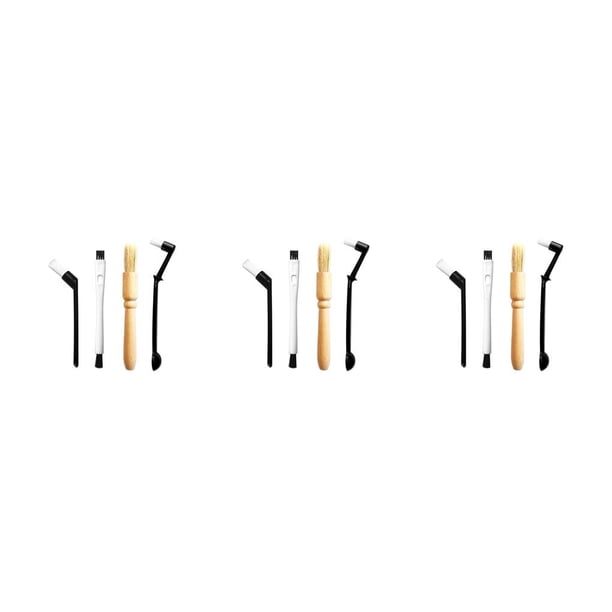 Monstrate Juego de cepillos para máquina de café, cepillos para residuos de polvo con mango de plástico, herramientas de limpieza, accesorios, 4 piezas, Type1 NO1 Monstrate CBP308444