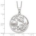 thumbnail image 5 of FJC Finejewelers Sterling Silver Seahorse, Starfish And Shell Pendant Necklace - Chain Included, 5 of 5