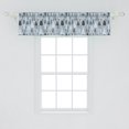 thumbnail image 2 of Ambesonne Christmas Tree Window Valance, Funny Cartoon Theme, 54" X 12", Grey and Blue Grey, 2 of 3