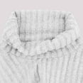 thumbnail image 4 of qucoqpe Women's 2025 Fall Winter Warm Solid High Neck Long Sleeve Casual Slim Knitted Sweater Tops, 4 of 5