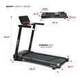 thumbnail image 4 of Sunny Health & Fitness Interactive Slim Folding Treadmill, Auto Incline & Free SunnyFit® App Membership– T722022, 4 of 17