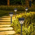 thumbnail image 4 of Jardín Luz Solar IP44 Lámpara de tierra impermeable Lámpara de camino de decoración inalámbrica para exterior, luz cálida 6 piezas Inevent HA005997-02B, 4 of 7