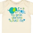 thumbnail image 4 of Inktastic My Great Grandma Loves Me Cute Elephants Boys or Girls Baby Bodysuit, 4 of 5