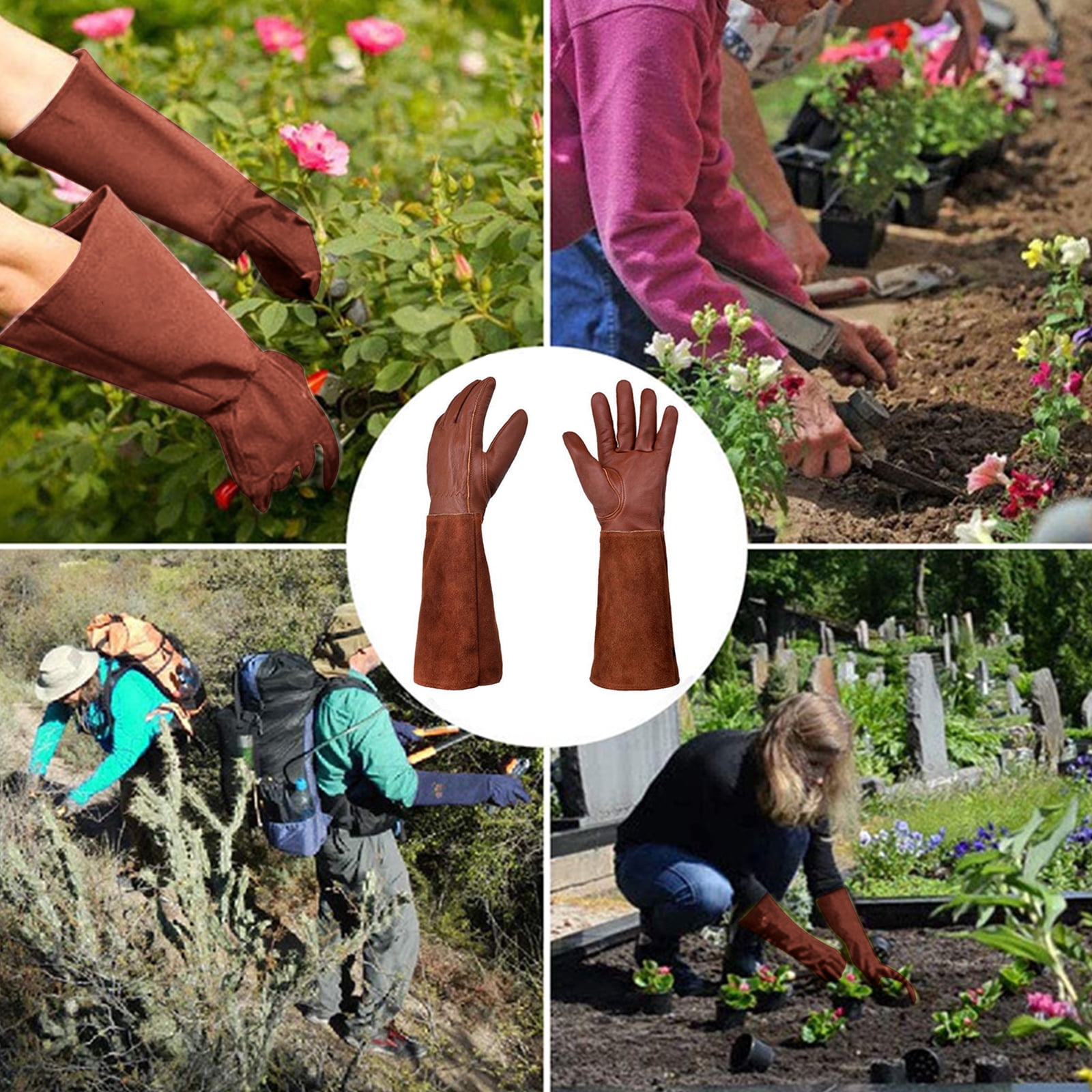 HeroNeo Anti-puncture Rose Pruning Floral Gauntlet Garden Gloves Gifts For Women and Men