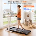 thumbnail image 5 of Walking Pad with 12-Level Auto Incline, 4 MPH Under Desk Treadmill, 2.5HP Motor, 16% Incline, APP & LED Display, 300 LBS Capacity for Home Office, Orange, 5 of 8