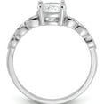 thumbnail image 2 of Sterling Silver Rhodium-Plated Fancy Cz Engagement Ringsize 7 (Width 1.6) - Jbsp, 2 of 5