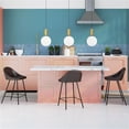 thumbnail image 5 of Pemberly Row Vegan Leather Counter Height Stools (Set of 2) in Tobacco, 5 of 5