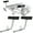 White T-Type, variant on 40" Adjustable Boat Trailer Guide Poles – 2PCS Rustproof Galvanized Steel with PVC Covers, Easy Installation for Ski, Fishing & Sailboats, Global Fit, White, Without Light
