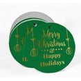 thumbnail image 2 of Inkdotpot Real Gold Foil Merry Christmas & Happy Holiday Tags Favor Hang Paper Tags 100 Pieces, 2 of 6