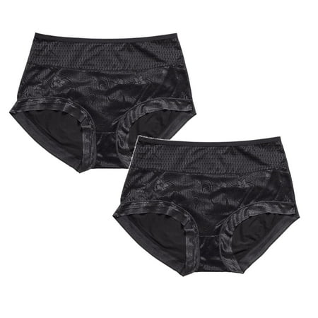 

Womens Underwear Brief Plus Size Cotton Bikini Lace Soft Hipster Panty Ladies Stretch Panties2PC